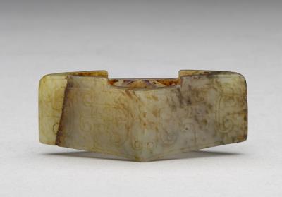 图片[2]-Jade sword guard with animal-mask pattern, Song dynasty (960-1279)-China Archive